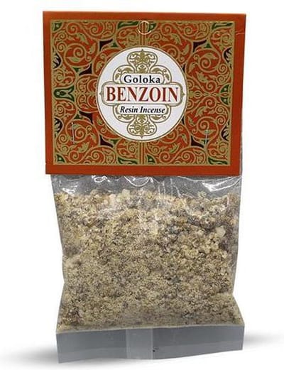 Goloka - benzoin - benzoe - wierookhars - resin incense - wierookkorrels - zakje 30 gram