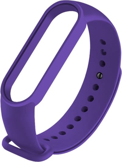 Siliconen bandje - geschikt voor Xiaomi Mi Band 5 / Mi Band 6 - donkerpaars