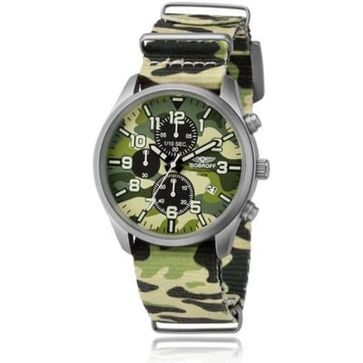 Zegarek BOBROFF BF0020. Kwarcowy, Kolor CAMOUFLAGE. Mężczyzna.