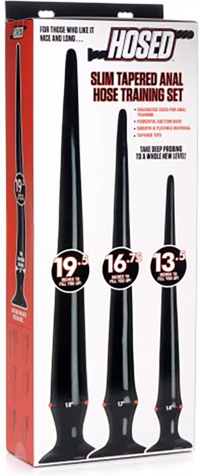 Slim Tapered Anal Hose Training Set - Butt Plugs & Anal Dildos
