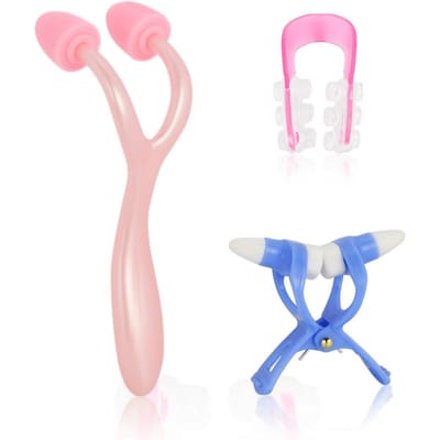 3Ps Magic Nose Lifting Bridge Straightening Clip Neus Omhoog Clip Neusmassage Gereedschap Correctieset pink