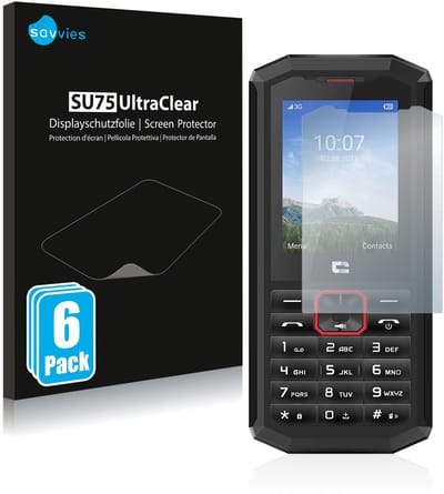 Savvies - Screenprotector voor Crosscall Spider X5 - Folie Beschermfolie transparant 6 Stuks