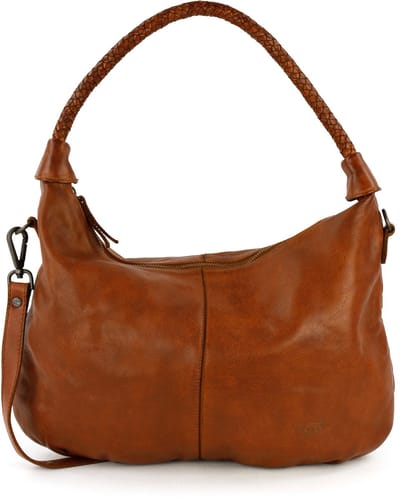 Bear Design Mia Leren Hobotas / Schoudertas - Cognac