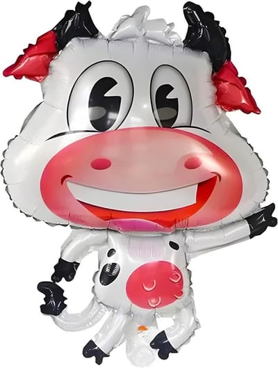 Grote Folieballon Boerderijdier Koe Met Vlekken Feestdecoratie