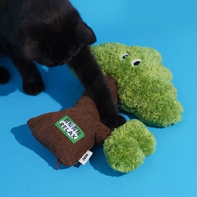 ZEZE pluche huisdierkussen, zacht comfortkussen voor katten en honden (Medium)