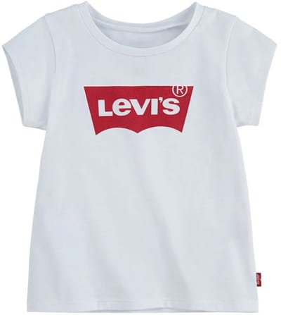 Levi´s ® Kids Batwing A Line Infant T-shirt Met Korte Mouwen Wit 9 Months Meisje