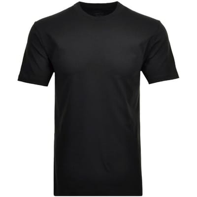 Ragman T-Shirt Uni Round Neck Single Jersey 2Pack Zwart / male