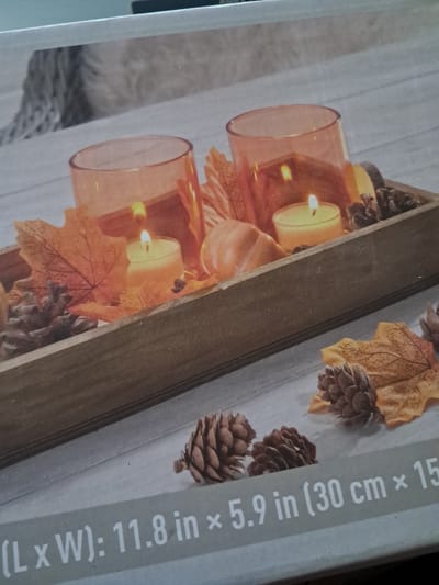 Livarno Home Herfst Decoratie set - Dienblad - Theelichthouders - Pompoenen - Bladeren - Decoraties - 21-delig
