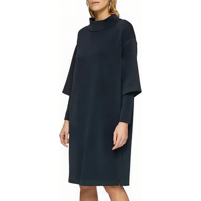 s.Oliver Kleider/einteiler Marine Size: 36 | Midi Dresses Outlet | Dames | Blauw