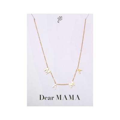 Ketting - Dear mama tekst - Moederdag Cadeautje - Ketting Mama - Mama - Geschenk - Goud