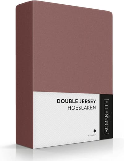 Luxe Dubbel Jersey Hoeslaken -  1 Persoon 80/90/100x200/210/220 cm – Taupe