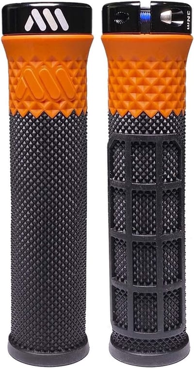 Fietshandvatten - Grip Set - Offroad Fietsen - Dubbel Patroon Ontwerp - Minder Dan 100 Gram - Zwart Oranje