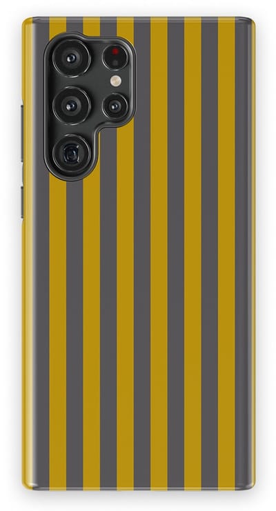 DripCase Gestreept Hoesje Samsung Galaxy S22 Ultra | Backcover met Mag | Stripes Motief | Trendy Case Samsung Galaxy S22 Ultra met Strepen Gravel Lane