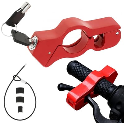 Dailygoods - Universeel Motorslot met Sleutel - Sterk en Duurzaam Stuurslot voor Motorfiets