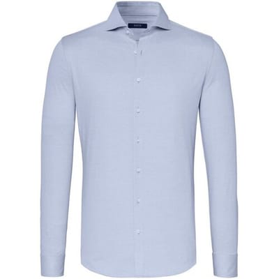 Desoto Luxury Overhemd Uni Luxury Cotton Lighter Blue / male