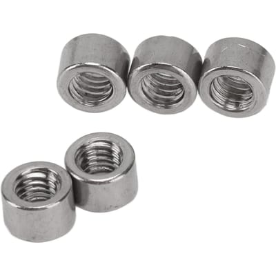 50 stuks Ronde koppelmoer M4x0.7 4mm Lengte 304 Roestvrij staal Stevige Ronde Verbindingsmoeren voor