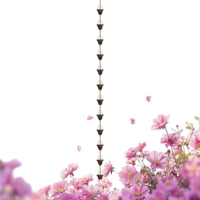 Regenkettingen - Dakgoot Decoratie - Water Afvoeren - Stijlvol Design - 260 cm - Metaal