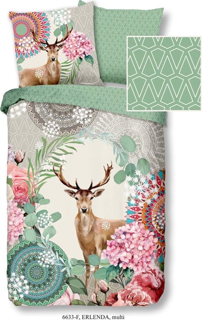 HIP Erlenda - Flanel - Dekbedovertrek - Lits-jumeaux - 240x200/220 cm - Multi