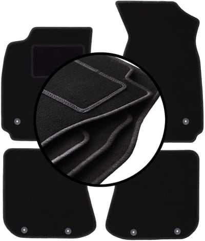 Complete set veloursmatten voor: Audi A4 B5 sedan, stationwagen, avant (1995-1999)