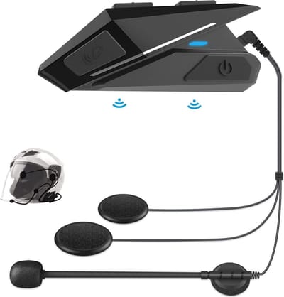 Thuys – Motorhelm Headset – Helm Headset – Koptelefoon – Waterdicht – 17 x 12 x 5cm – Zwart
