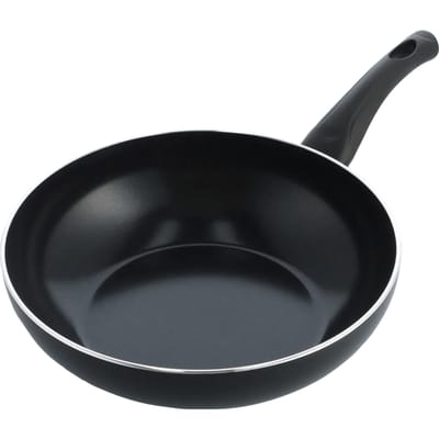 BK Brilliant Wokpan 28cm - 3.7L - PFAS-vrije antikleeflaag – Wokpan inductie – Keramische pan - Ovenbestendig tot 230°C – Koudgrepen - Zonder deksel - Zwart