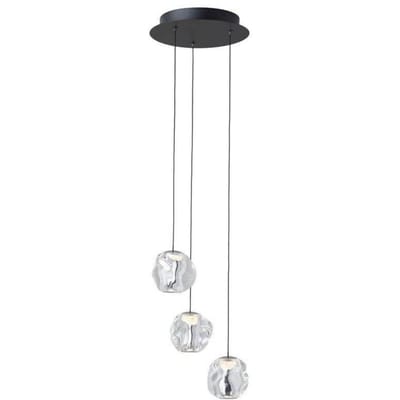 LOOM DESIGN LED hanglamp Ice Ball 3, helder, acryl