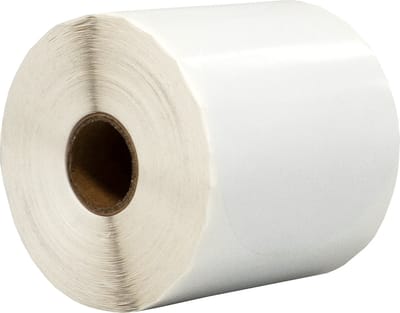 500 Etiketten Rond Wit 80 mm op Rol - Sluitzegel - Markeringspunten - Blanco ronde stickers - DULA