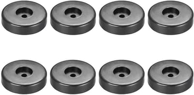 Rubberen Voetjes - Vibratie Dempers - Apparatuur Stabiliseren - Hoge Elasticiteit - 40x11 mm - Zwart
