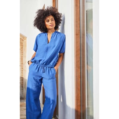 DIDI Blouse Perla Dutch Blue Maat: 44 | Blouses Outlet | Dames | Blauw