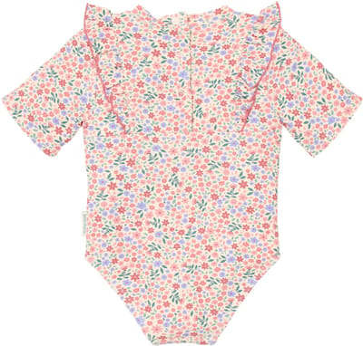 Little Dutch Badpak met Korte Mouwen - Dreamy Flowerfield - Maat 74/80