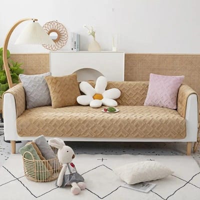 Nieuwe Herfst Winter Melkfluweel Plaid Bankhoes Kussen Effen Kleur Dik Antislip Bankkussen Rugleuning Handdoek Meubelhoes 70x70cm 1pcs
