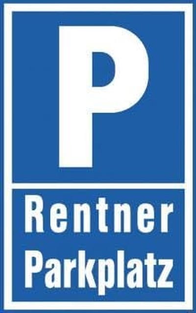 Parkeerplaats Bord Gereserveerd voor Gepensioneerden - Weerbestendig 40x30 cm