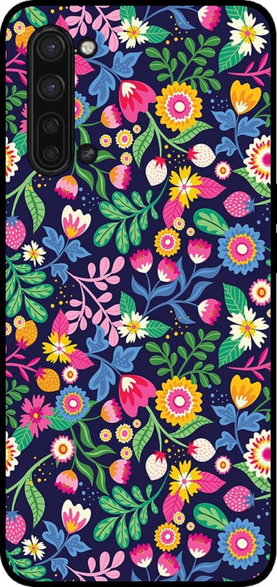 Smartphonica Telefoonhoesje Geschikt voor Oppo Find X2 Lite met bloemen opdruk - TPU backcover case flower design geschikt voor Oppo Find X2 Lite