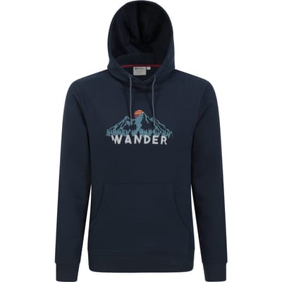 Mountain Warehouse Heren Wander Hoodie (Marine)
