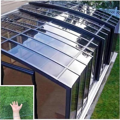Polycarbonaat Plaat - Kunststof Paneel - Kas Afdekken - Hoge Slagvastheid - UV Bescherming - Transparant