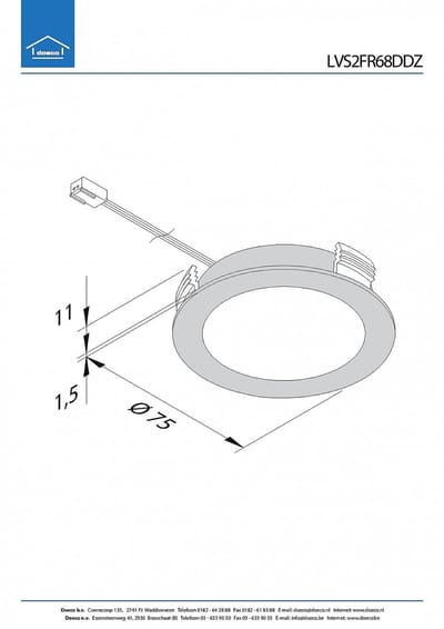 Hera FR-68 Dynamic LED set van 2 spots 24V zwart