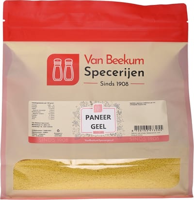 Van Beekum Specerijen - Paneer Geel - 1 KG (hersluitbare stazak)