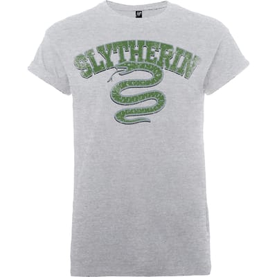 Harry Potter Slytherin Heren T-shirt - Grijs - XXL