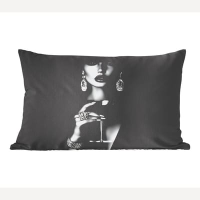 Sierkussens - Kussentjes Woonkamer - 60x40 cm - Vrouw - Cocktail - Chic