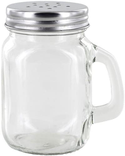 Home Deco Factory Peper en Zoutstrooier - glas - 120 ml - 5 x 9 x 5 cm - transparant - kruidenpotje