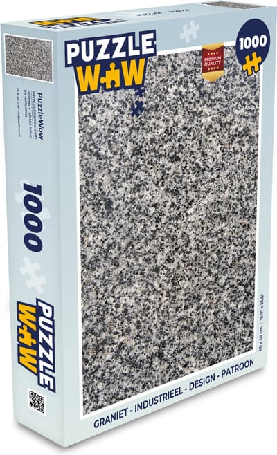 Puzzel Graniet - Industrieel - Design - Grijs - Legpuzzel - Puzzel 1000 stukjes volwassenen