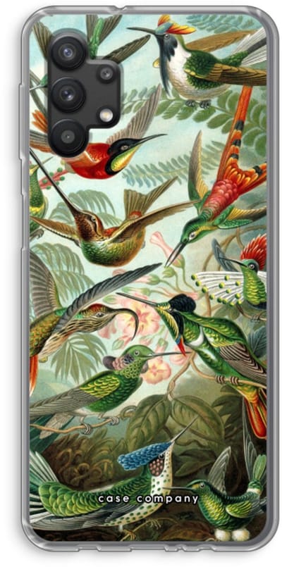 Case Company® - Hoesje geschikt voor Samsung Galaxy A32 5G hoesje - Haeckel Trochilidae - Soft Cover Telefoonhoesje - Bescherming aan alle Kanten en Schermrand
