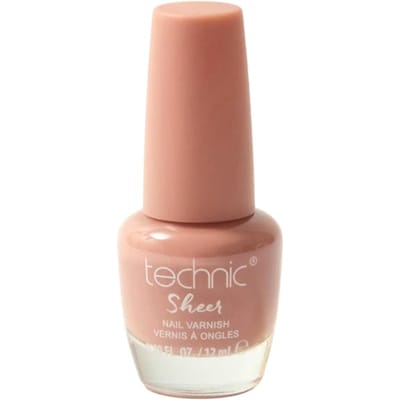 Technic Sheer Nail Varnish Dark Beige 12 ml
