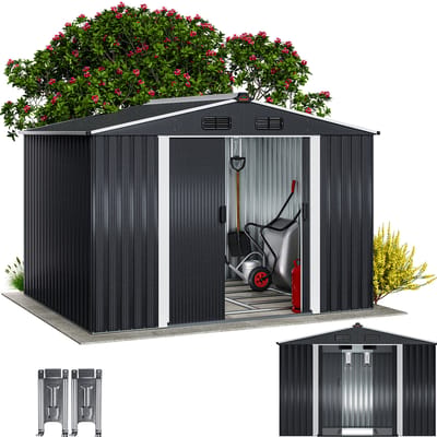 Gardebruk XXL Tuinhuis - 260x205 cm 5m² met fundering - Metaal