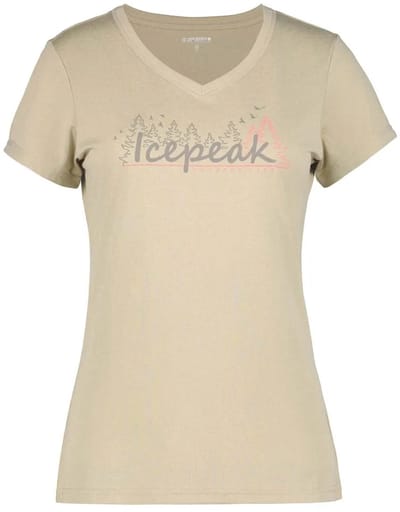 Icepeak Burnham T-shirt Met Korte Mouwen Beige L Vrouw