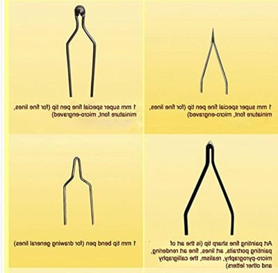 Pyrografie Draad Tips - Houtbranden Accessoires - Houtbewerking Decoratie - Hoge Temperatuur Legering - 10 Stuks - Metaal