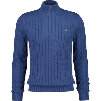Pull 1/2 zip gedraaide brei Gant