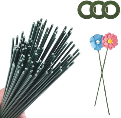 Bloemendraad Groen - Bloemistendraad Knutseldraad - Bloemstukken Maken - Flexibel en Vormbaar - 30 cm 2 mm - Groen