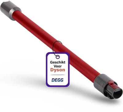DEGG® - Telescoopbuis Geschikt voor Dyson - Steel, Stang, Zuigbuis - Rood - Compatibel met: V7, V8, V10, V11 en V15 - Duurzaam en Sterk