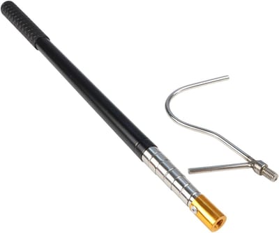 Telescopische Raamstok - Dakluikopener Haak - Hoge Ramen Openen - Intrekbaar Ontwerp - 535-160 cm - Zilver